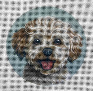 Bichon 3 Needlepoint Canvas