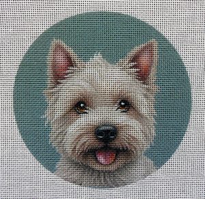 Westie 2 Needlepoint Canvas