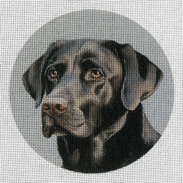 Black Lab 3 Needlepoint Canvas