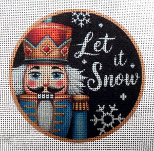 Let it Snow Nutcracker Needlepoint Canvas