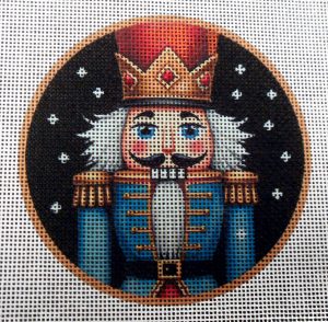 Blue Nutcracker Needlepoint Canvas