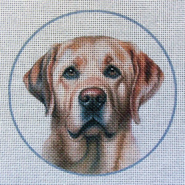 Yellow Labrador Retriever Needlepoint Canvas