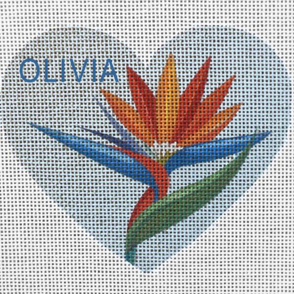 Bird of Paradise Heart (personalize option)