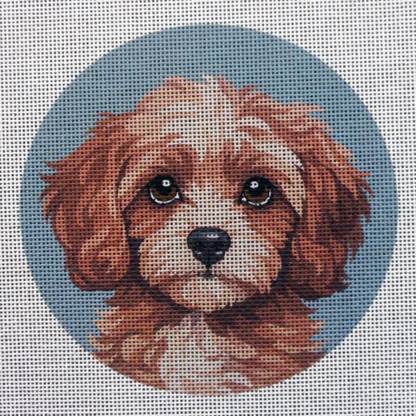 Cavapoo 2 Needlepoint Canvas