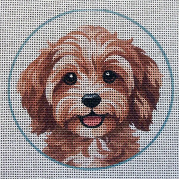 Cavapoo 3 Needlepoint Canvas