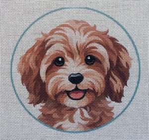 Cavapoo 3 Needlepoint Canvas
