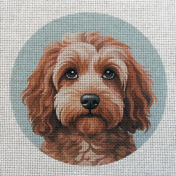 Cockapoo 4 Needlepoint Canvas