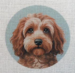 Cockapoo 4 Needlepoint Canvas