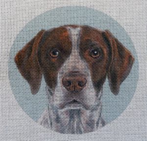 German Shorthair Pointer Needlepoint Canvas
