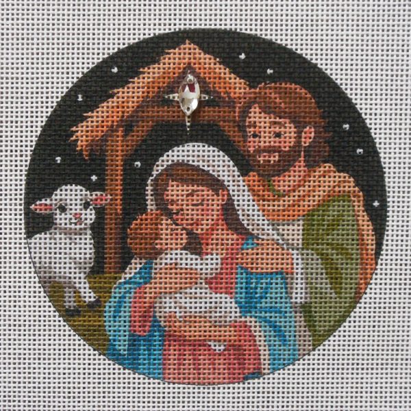 Holy Family Nativity Needlepoint Canvas