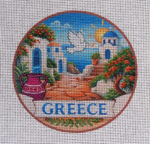 Greece Needlepoint Canvas