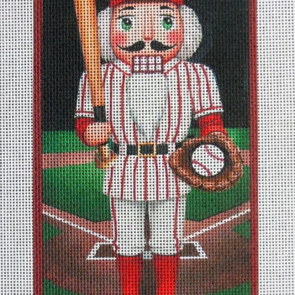 Baseball Nutcracker (personalize option)Needlepoint Canvas