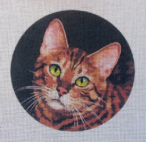 Bengal Cat Needlepoint Canvas