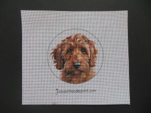 Labradoodle Needlepoint Canvas