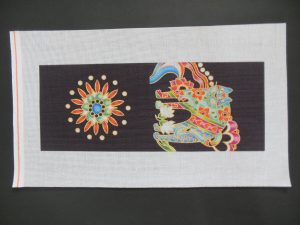 Abstract Cat purse  Needlepoint Canvas
