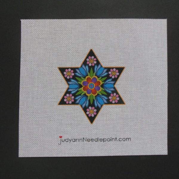 Star of David 3 Needlepoint Canvas