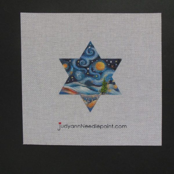 Star of David 2 Needlepoint Canvas
