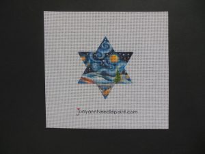 Star of David 2 Needlepoint Canvas