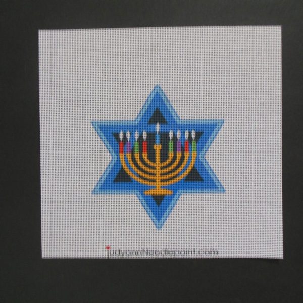 Star of David Needlepoint Canvas