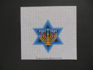 Star of David Needlepoint Canvas