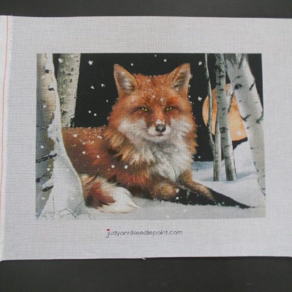 Red Fox Needlepoint Canvas