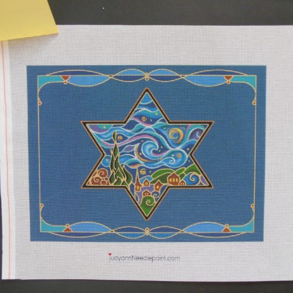 Star of David Needlepoint Canvas