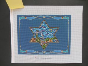 Star of David Needlepoint Canvas