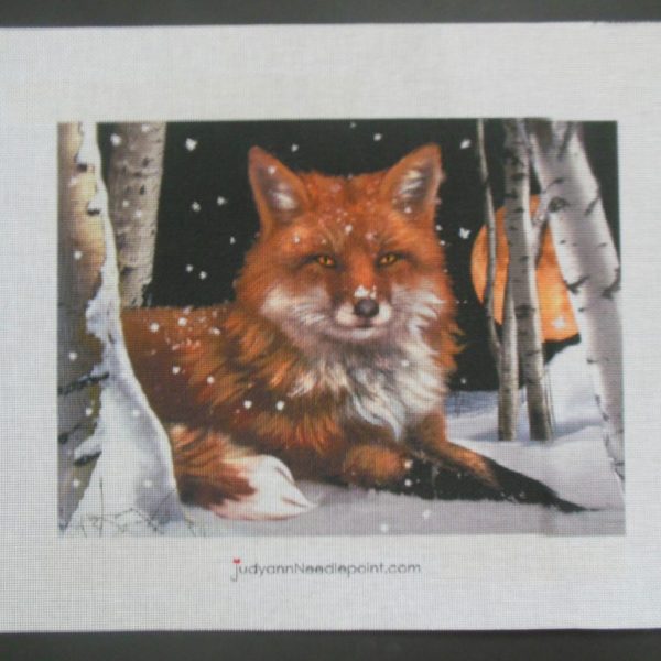 Red Fox Needlepoint Canvas