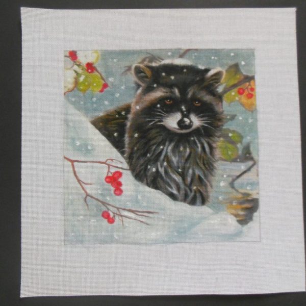 Raccoon Needlepoint Canvas