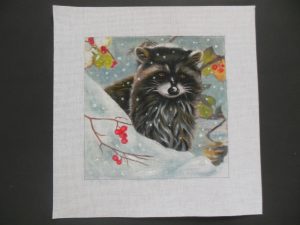 Raccoon Needlepoint Canvas